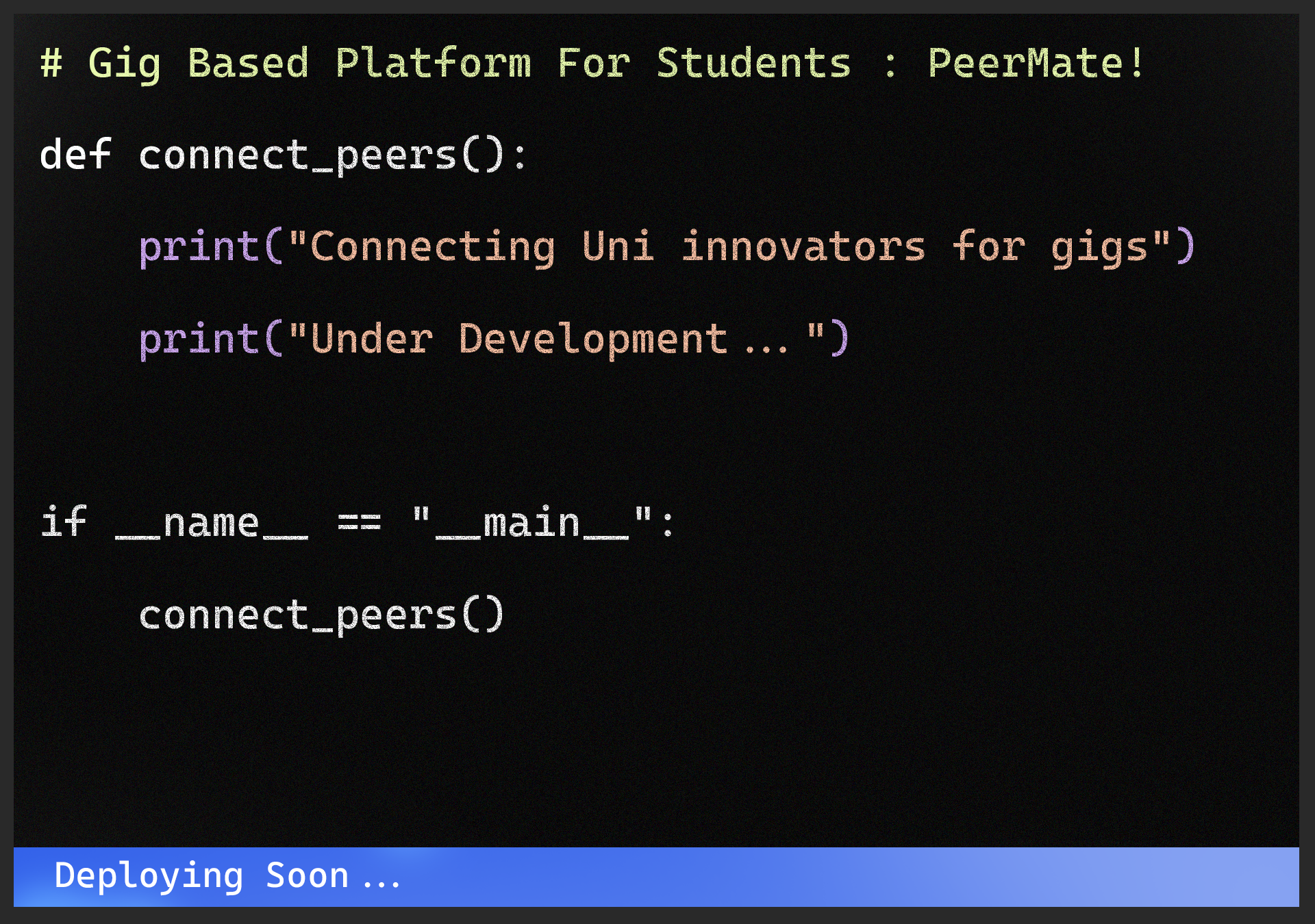 PeerMate by CodeYatri